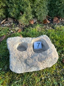 Grablichthalter aus Sandstein,Pflanztrog,Blumentopf,Grabschmuck,Trog,Steintrog, - Bild 1 von 5