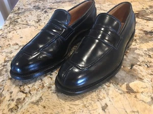 Allen Edmonds Glasgow Herren schwarz elegante Schuhe Halbschuhe Slipper Größe 8,5 D gebraucht, in einwandfreiem Zustand - Bild 1 von 12