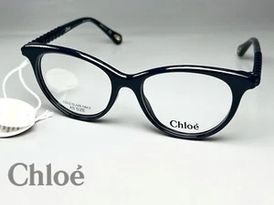 Nuevo Anteojos Chloe CH0005O 004 Plástico Ojo de Gato Negro S 49-140 Italia - Imagen 1 de 9