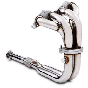 STAINLESS EXHAUST MANIFOLD FRONT DECAT DOWNPIPE FOR HONDA CIVIC EP2 1.4 1.6 - Afbeelding 1 van 8