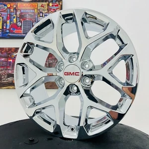 20" Snowflake Chrome GMC Sierra Yukon Denali Escalade Wheels Rims CK156 NEW 2023 - Picture 1 of 15
