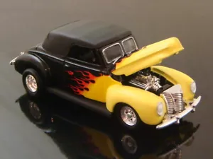 Fat Fender 1940 40 Ford Deluxe V-8 Convertible Street Rod Escala 1/64 Edición Limitada F - Imagen 1 de 5