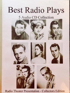 The Best Radio Plays-5 Audio CD's-Of Mice And Men-Arsenic And Old Lace and MORE! - Picture 1 of 4