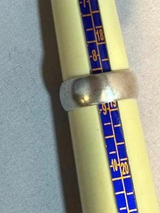 Sterling Silber Ehering gemarkt 1914 Gr. 8 3/4 - Bild 1 von 3