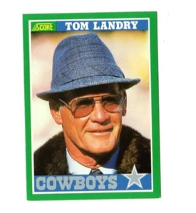 2 count lot 1989 Score Tom Landry Cards #330 Dallas Cowboys LEGENDARY HEAD COACH - Picture 1 of 1