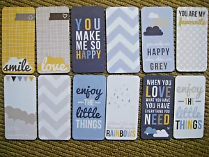 ' LIFE ' PROJECT LIFE CARDS - pack of 12 - 2" x 4" - Picture 1 of 1