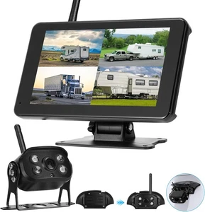 Wireless Backup Camera for Truck. Rv - Vehicle 7'', Black - Picture 1 of 9