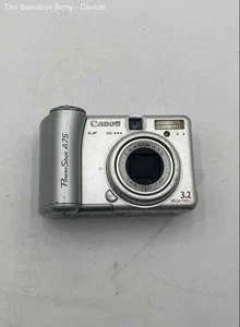 Canon PowerShot A75 Silver 3x Zoom 3.2 Megapixel Digital Camera - Picture 1 of 6