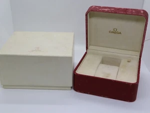Omega Vintage Red Watch Box Genuine Case Only Seamaster/Speedmaster from JAPAN - Picture 1 of 9