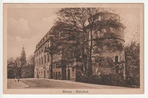 Postal Weimar Turingia, ¡biblioteca muy antigua!! - Imagen 1 de 2