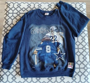 Vintage 1994 Nutmeg Dallas Cowboys Sweatshirt M NFLP Emmitt Smith Graphic - Bild 1 von 12