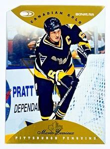 Donruss Hockey Canadian Ice Mario Lemieux 1996-97 oro pruebas de prensa/150 - Imagen 1 de 2