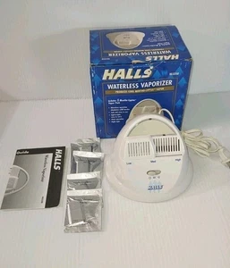 Vtg Halls Waterless Vaporizer HLS350 Silent Night Light w/ Box Manual 4 Pads - Picture 1 of 9