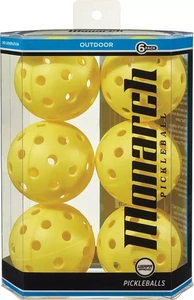 6Pack Monarch Pickleball Balls Professional Quality Outdoor-USAPA Standard - Picture 1 of 2