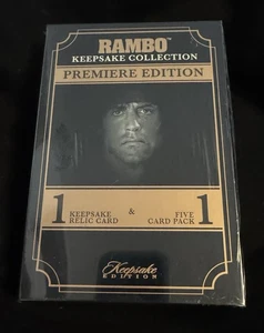 2025 RAMBO Premier Edition Keepsake Collection SEALED HOBBY BOX 1 Relic Per Box! - Picture 1 of 5