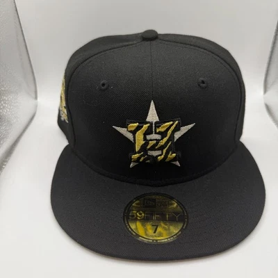 New Era 59Fifty Houston Astros Tiger Print 45th Anniversary Fitted Hat 7 - Image 1 of 4
