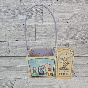 Vintage Disney Midwest of Cannon Falls Winnie the Pooh Small Easter Basket - Picture 1 of 6