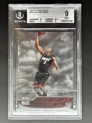 2003-04 cubierta superior - Dwyane Wade #305 RC BGS 9 Foto 1 de 2