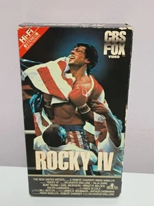 Vtg ROCKY IV VHS Movie 1985 CBS FOX Red Label Action Tested Works! - Picture 1 of 3
