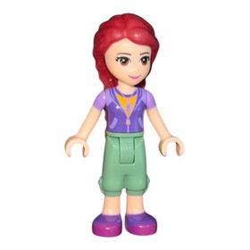 LEGO Friends Minifigure frnd150 JOY Purple Vest w/ Orange Shirt From # 41122