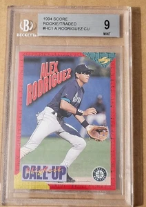 1994 Score Rookie/Traded Highest Call Up #HC1 Alex Rodriguez BGS 9 MT - Picture 1 of 2