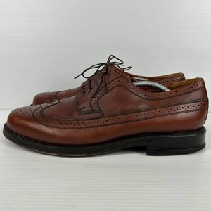 Florsheim Waterloo Shoes Men's Size 11.5 Tan Leather Lace Up Business Corporate - Bild 1 von 17