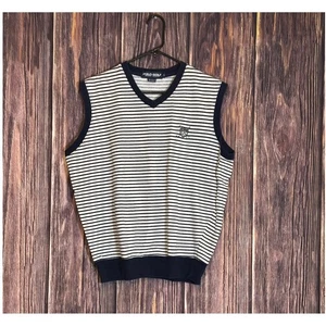 Chaleco Suéter Vintage Polo Golf Ralph Lauren Para Mujer S Rayas Sin Mangas Golf - Imagen 1 de 15