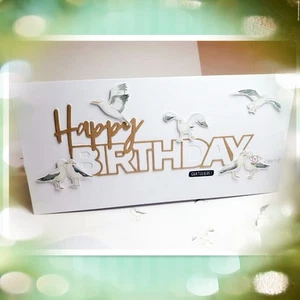 Metal Cutting Dies Craft Scrapbooking Card Making Album Happy Embossing Birthday - Picture 1 of 7