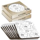 8 x Boxed Square Coasters - Science Physics Maths Uni  #2355