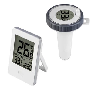 Pool Thermometer Floating Easy Read, Digital Swimming Pool Thermometer Wireless - Picture 1 of 16