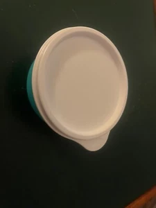 Mini Peng Schüssel türkis/weis runde Vorratsdose Restedose Hefe Zitrone,NEU - Bild 1 von 7