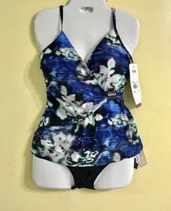 Christina Damen 2-teiliges Tankini-Set – Größe 8 – mehrfarbig blau – 149 $ - Bild 1 von 3