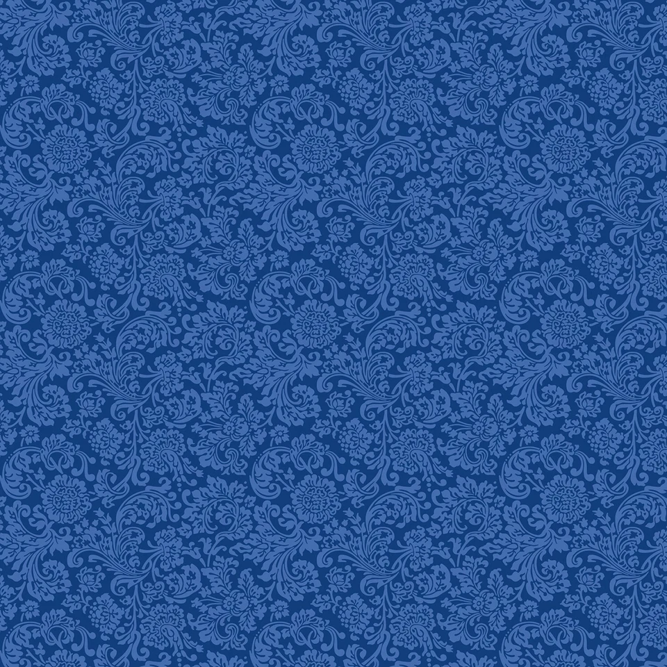 Home Curiosity Brights Rococó Remolino A Azul Real Floral Liberty Tela 01666807A Foto 1 de 1