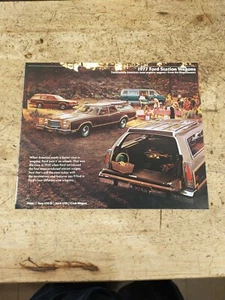 1977 Ford Station Wagons Pinto LTD Club Wagon Vintage Sales Brochure Catalog - Picture 1 of 9