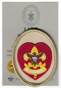 PARCHE Y TARJETA PREMIO SCOUTS BSA LIFE RANK ACTUAL BRONCEADO CLARO COMO NUEVO DESDE 1910 ATRÁS - Imagen 1 de 5