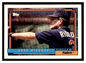 1992 Topps #351 GREG RIDDOCH San Diego Padres