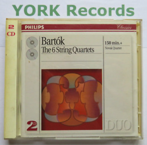 BARTOK - The 6 String Quartets NOVAK QUARTET - Excellent Con 2 CD Set Philips