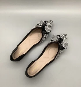 Women's QXCGDYXT Rhinestone Pointed Toe Flats, size 8.5 (US), 41 (Euro) - Picture 1 of 2