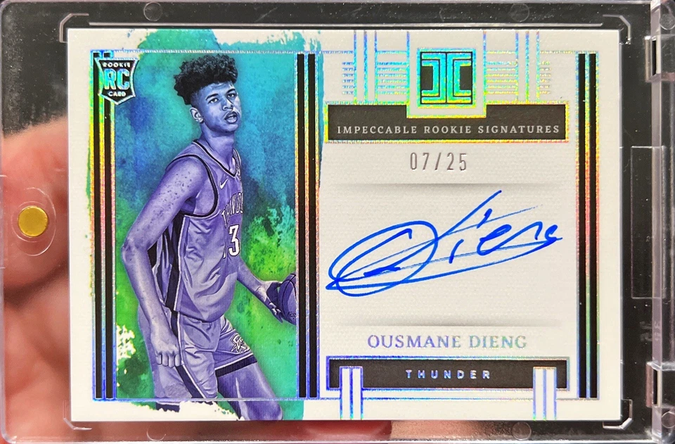2022-23 Impeccable Ousmane Dieng Rookie Signatures Auto Holo /25 RC - Image 1 of 1