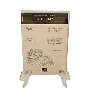 Stampin' Up! BY THE BAY 6 Rubber Cling Stamps Set Ocean Seagull Seashell Unused - Picture 1 of 2