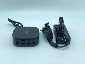 HP USB-C Dock G5 (5TW10AA#ABA) con alimentatore CA OEM 120W TESTATO E FUNZIONANTE - Foto 1 di 11