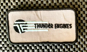 THUNDER ENGINES SEW ON ONLY PATCH 700 HORSEPOWER AIRCRAFT ENGINES 4" x 2" NOS - Picture 1 of 2