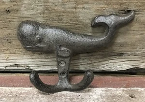 WHALE Brown Cast Iron Nautical Wall Hook, 4.5” x 6.5” - Bild 1 von 1