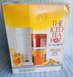 Vtg Mr. Coffee TM1 2-Quart Iced Tea Pot Maker Red Pitcher NEW ~ READ - Picture 1 of 8