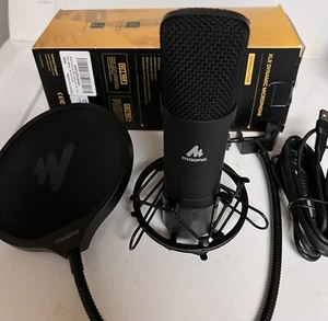 Maono AU-A04 Kit da studio microfono con condensatore USB podcast + filtro pop montaggio a shock - Foto 1 di 2