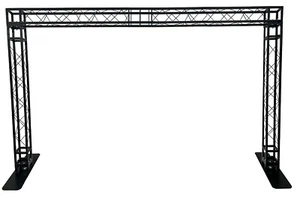 BLACK TRUSS ARCH KIT 14.5 FT Width Mobile Portable DJ Lighting System Metal Arch - Picture 1 of 4