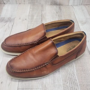 Florsheim Herren Atlantic Slipper Schuhe Braun Leder Mokassinnaht Größe 13M 13316-221 - Bild 1 von 17