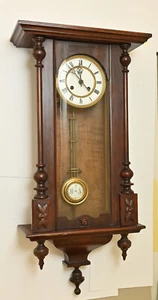 Regulator Wanduhr Pendeluhr Gründerzeit antik - Bild 1 von 9