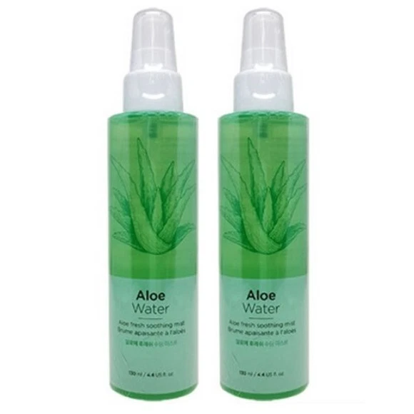 THE FACE SHOP Jeju Aloe Fresh Soothing Mist, 130ml(4.39oz) x 2Pack korea - Изображение 1 из 4