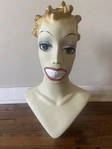 RARO ORIGINAL GLORIA “LULU” PILLAY MANIQUÍ CABEZA TORSO BUSTO FIRMADO - Imagen 1 de 6